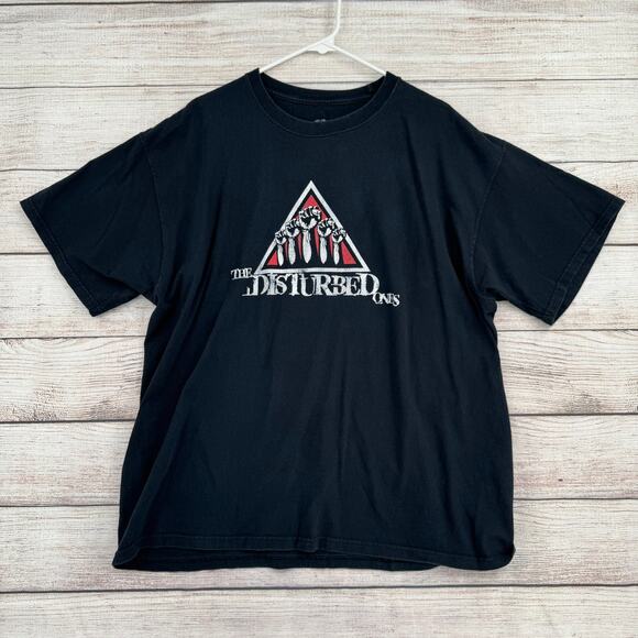 The DIsturbed Ones Fanclub T-Shirt Men's XL Black Concert Merch Heavy Metal - Picture 1 of 6